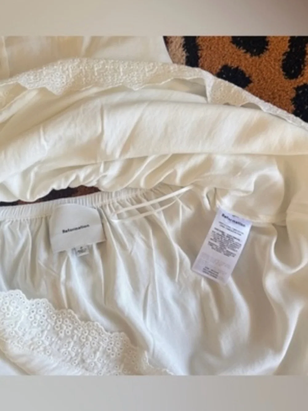 Reformation Valetta Two Piece In White, brand new, never worn, no flaws. - Picture 6 of 9